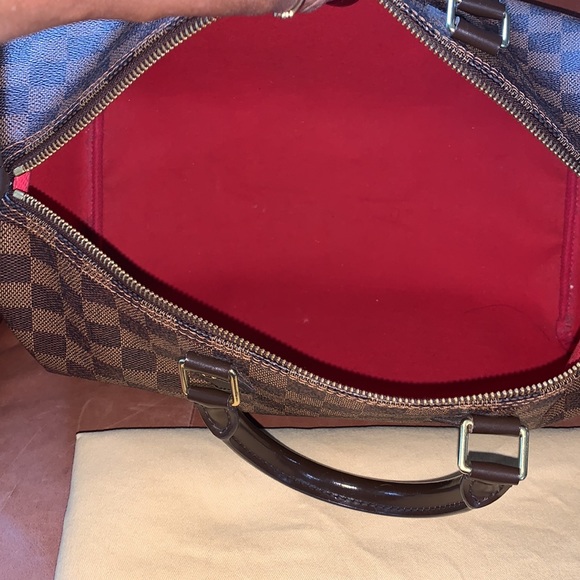 🔥 🥰👜❤️Authentic Louis Vuitton Speedy 35 Damier Ebene🥰👜❤️ - Picture 11 of 12